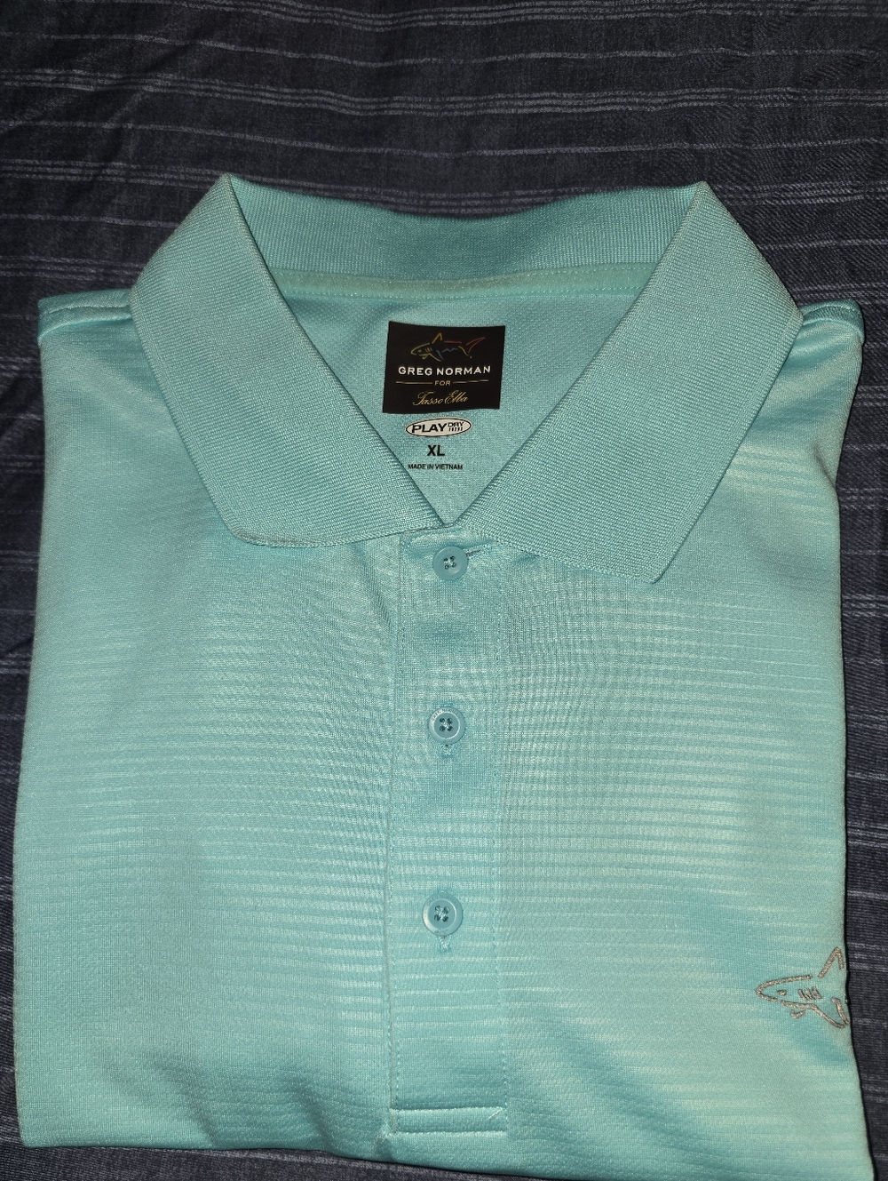 XL - Greg Norman Collection Men’s Aqua Performance PlayDry Polo Golf Shirt